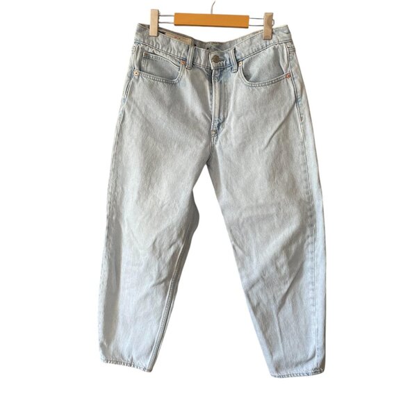 GAP Light Wash High Rise Barrel Leg Jeans Size 8 - Picture 1 of 6
